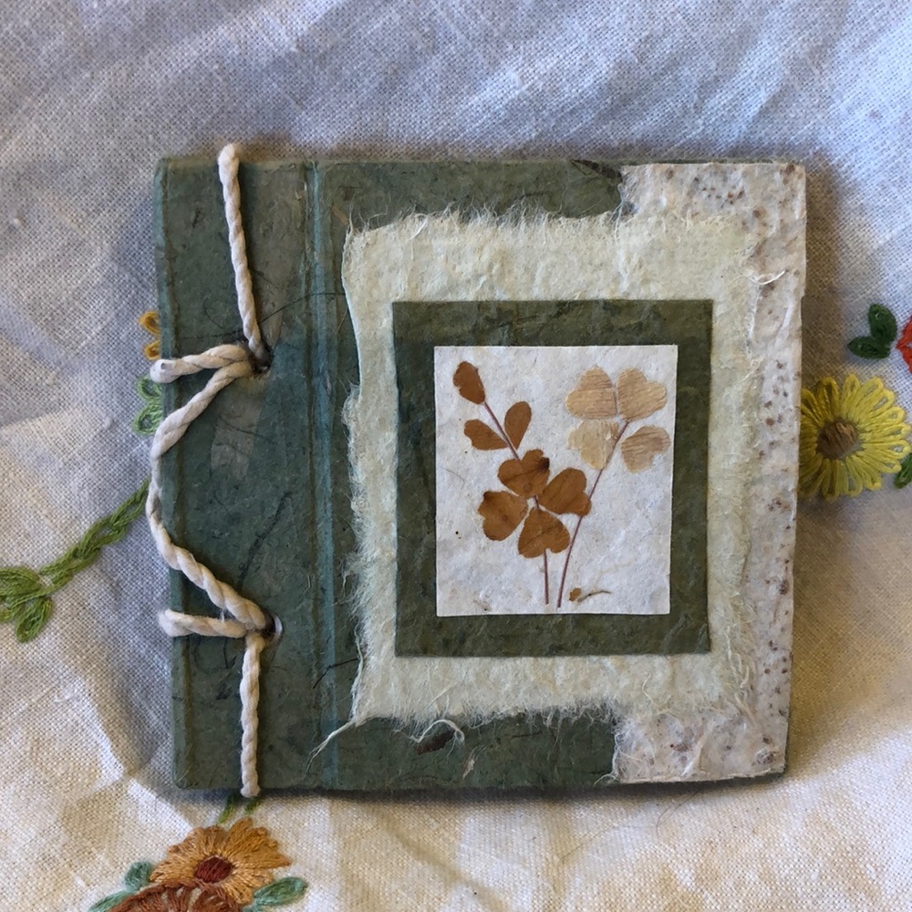 Small unlined notebook